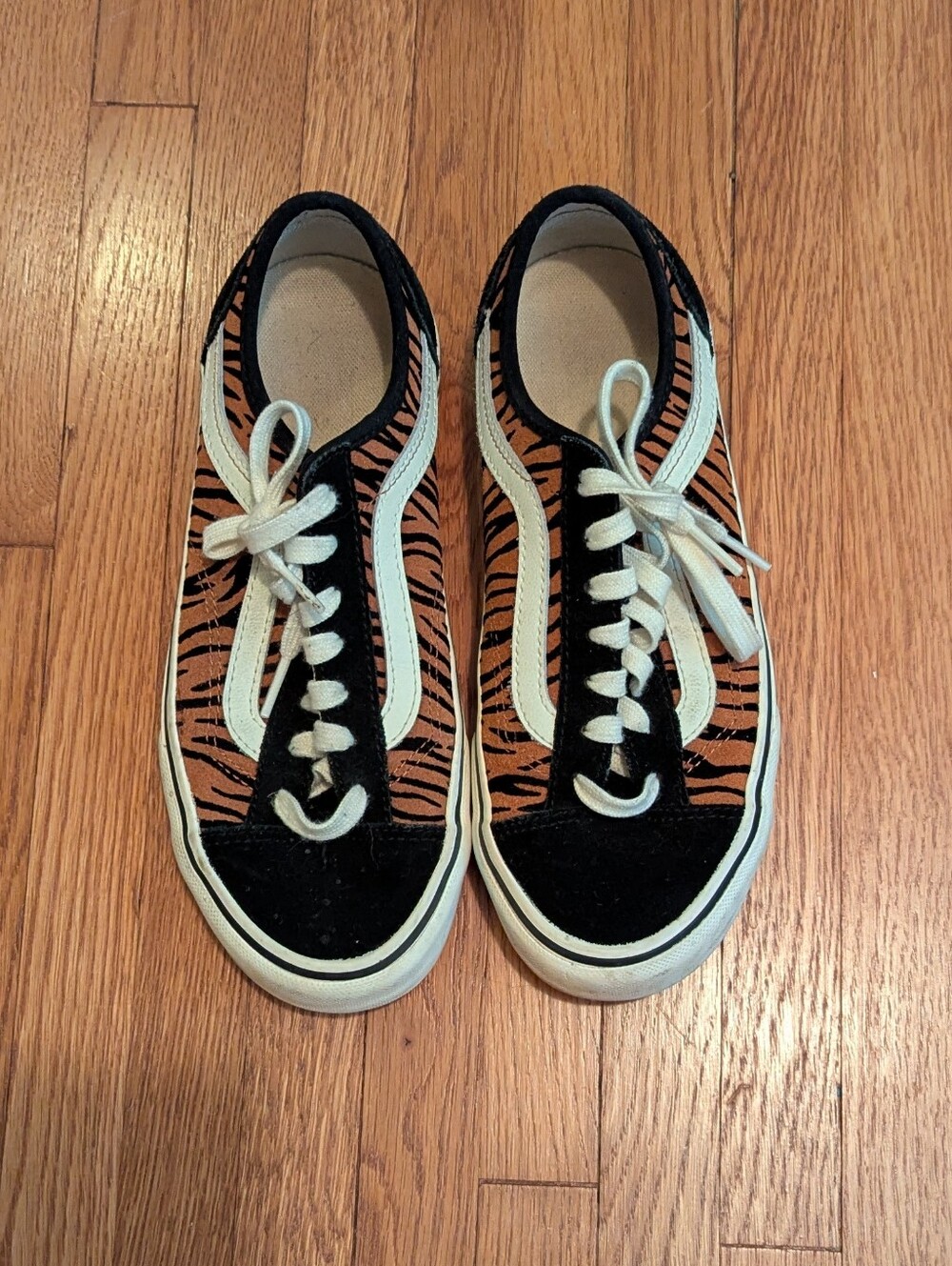Vans Off The Wall Tiger Stripe Low-Top Sneakers